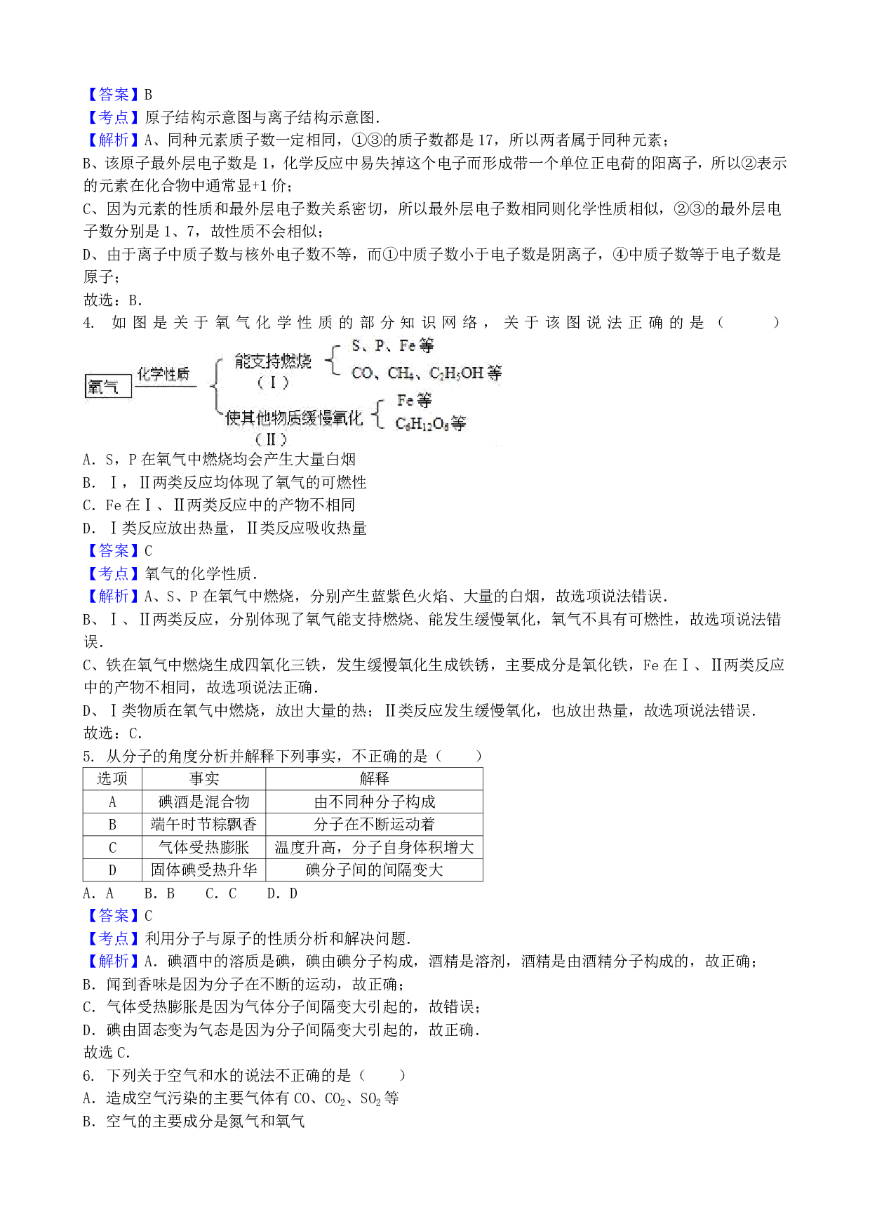 2016年山东省泰安市中考化学历年真题