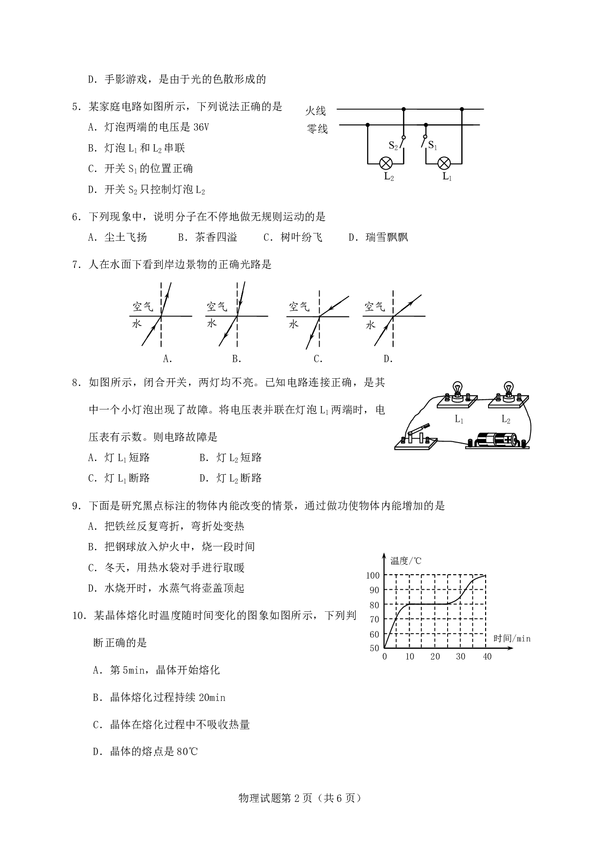 2020年山东省泰安市中考物理试题