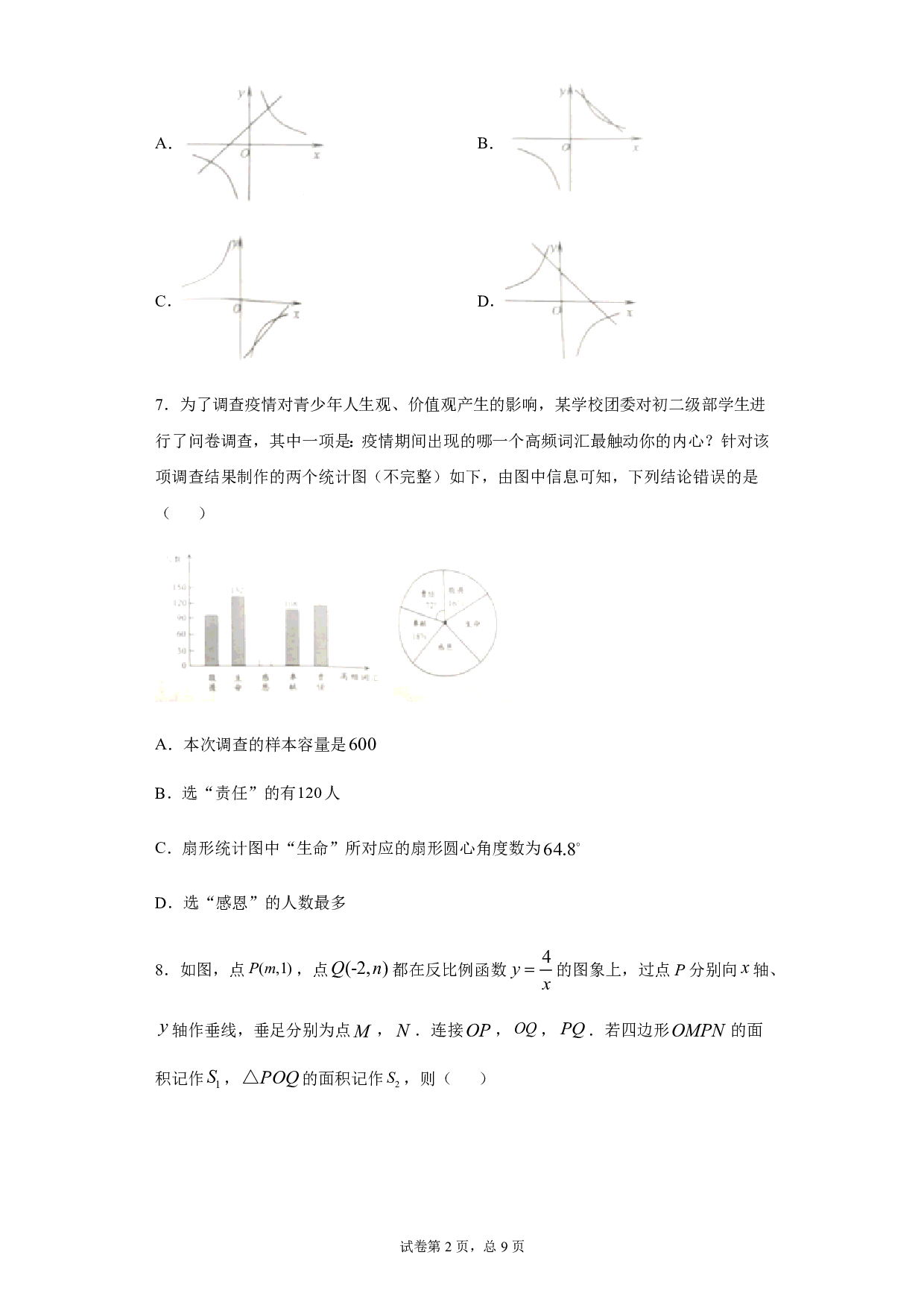 2020年山东省威海市中考数学试题